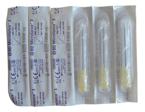 10 15 20 25 30 40 50 BD NEEDLES +SWABS 19G 1.1x40 CREAM CISS INK FAST CHEAPEST