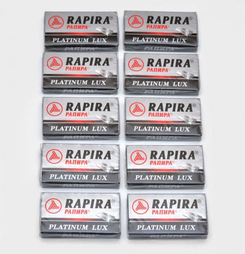 50 RAPIRA PLATINUM LUX DOUBLE EDGE CLASSIC SAFETY RAZOR  BLADES