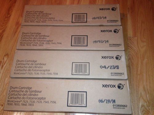 4 NEW Xerox Drum Cartridge 013R00662 for WorkCentre 7525 7530 7535 7545 7556
