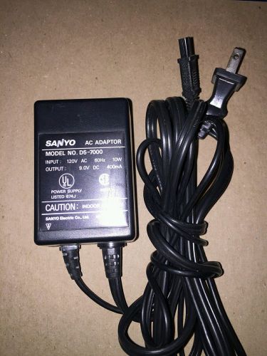 Authentic Sanyo Model D5-7000 Transcription AC Adaptor Power Supply Cord