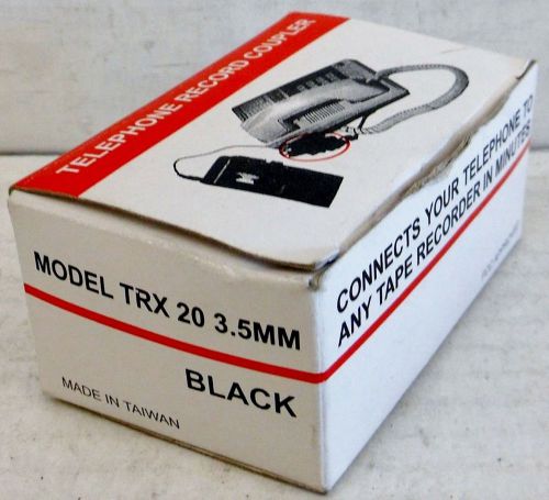 Vec trx-20 trx20 telephone record unit coupler, 3.5mm jack, 3.5 mm - new surplu for sale