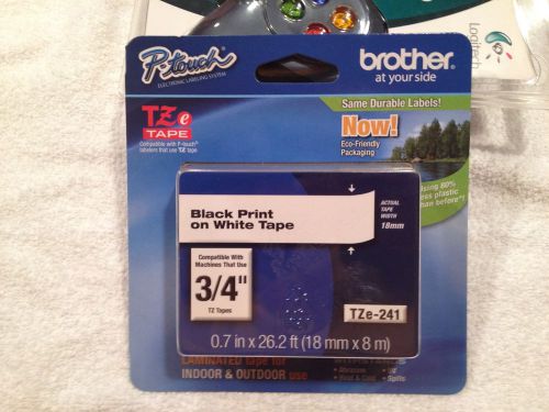 Brother P-Touch TZ-241 Tape TZ241/ Ptouch Tape TZE241 TZe-241 Genuine Brother !!
