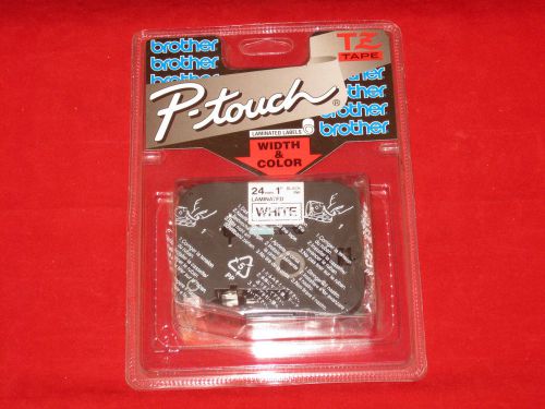 NEW Brother P Touch 1 Pack Black On White TZ-251 1&#034; Laminated Tape Labels TZ251