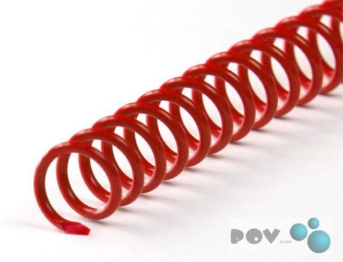 Binderucken CoilBind 47 Ringe 16mm, 4:1 Teilung rot