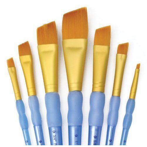 Royal and Langnickel RCC 304 Crafter&#039;s Choice Angular Taklon Variety Brush Set -