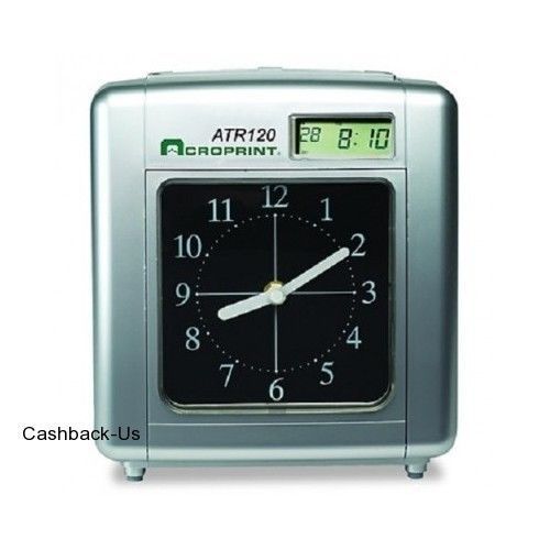 Office time clock attendance recorder employee biometric card payroll punch new for sale