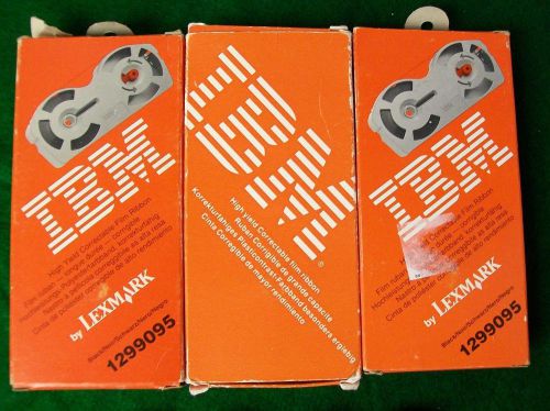 IBM HIGH YIELD CORRECTABLE FILM RIBBON LOT OF 3