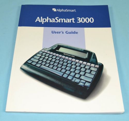 * AlphaSmart 3000 Portable Word Processor 85 Page Users Guide