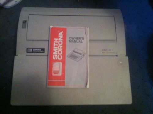 Smith Corona 340 DLE Electric Typewriter Auto-Correct w/cover And Owners Manual