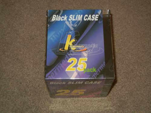 SLIM CASE (Jewel Cases, CD, DVD, Media, Packaging, Supplies, Black, CD-Rom)