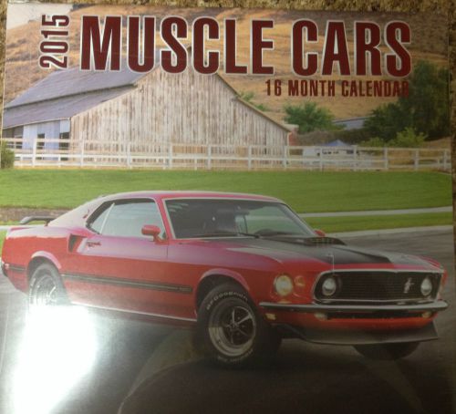 2015 MUSCLE CARS***16 MONTH CALENDAR***GREAT GRAPHICS