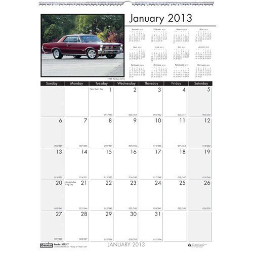 House of doolittle classic cars monthly wall calendar 12&#034;x16-1/2&#034; 2013 for sale
