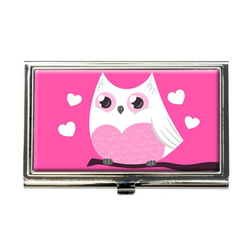 Cute Love Owl Business Credit Card Holder Case