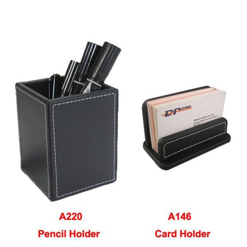 Wholesale 2pcs/set office desktop decor stationery organizer boxs cards holders