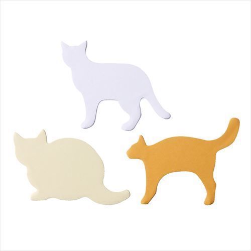 MUJI Moma Afforestation paper Post-it Cat ?x3 species each 20 sheets Japan