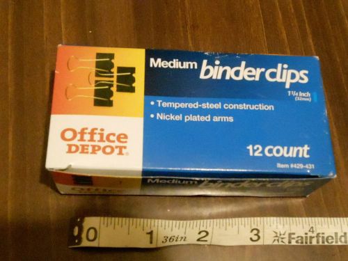 12 pack Medium Binder Clips