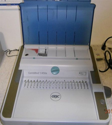 Gbc combbind - electric comb binder / paper punch  --  model:  c450e for sale