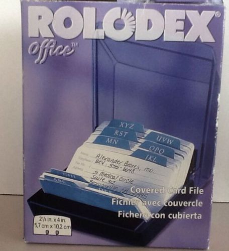 Rolodex Covered Card File New In Box