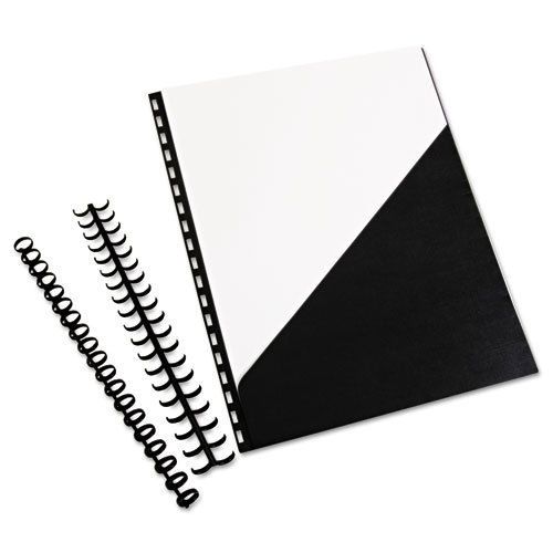 ZipBind Prepunched Pocket Folder, 8-1/2 x 11, Black, 10 Folders/Pack