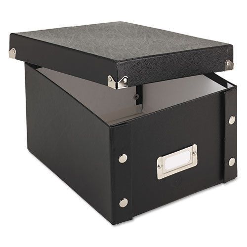 Snap &#039;n store collapsible index card file box holds 1,100 5 x 8 cards, black for sale