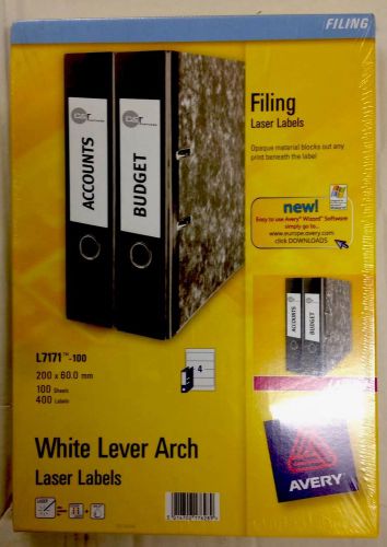 Avery  Lever Arch Filing Labels 200x60mm L7171-100(400Labels)
