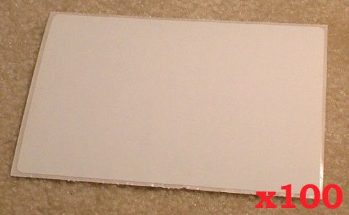 Lot of 100 5x3 3/8&#034; white blank adhesive labels 8.5x12.5cm 3x5 5x3 mailing for sale