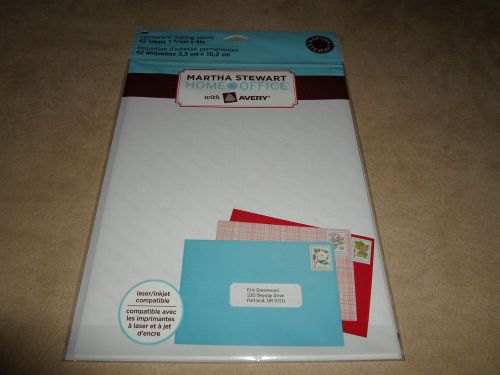 42 Martha Stewart Home Office Inkjet And Laser Permanent Labels~NEW IN PACKAGE!