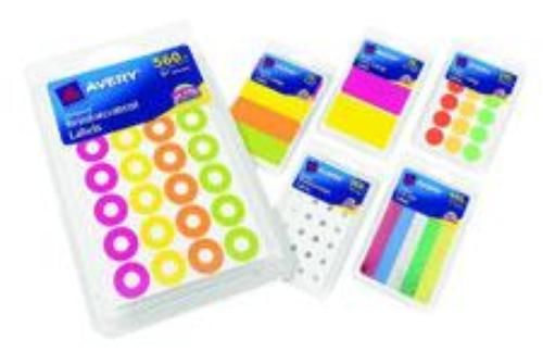 Color Coding Rectangles Removable 1-1/2&#039;&#039; x 2-3/4&#039;&#039; 76 Ct Assorted Neon Colors