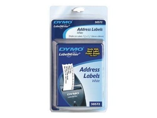 Dymo labelwriter address - permanent adhesive labels - black on white - 1. 30572 for sale