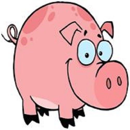 30 Custom Cartoon Pig Personalized Address Labels