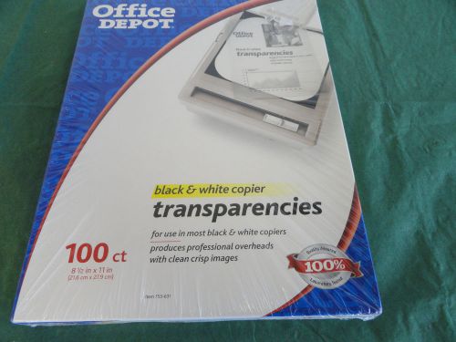 Transparency Sheets for Black &amp; White Copier 8.5&#034;x11&#034;  100 count