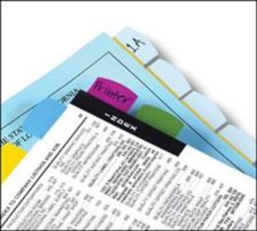 Redi-Tag Index Tabs 1&#039;&#039; Removable Assorted Colors Card