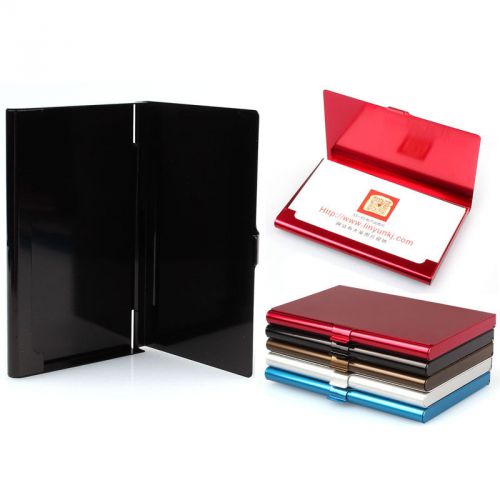 Creative Aluminum Holder Metal Box Cover Credit Business Card Wallet Reliable