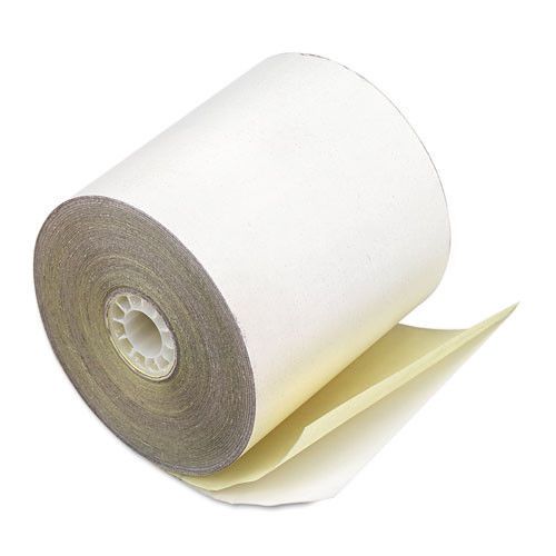 2 Ply Carbonless White Canary Register paper 2 1/4&#039; x 90&#039; !!!! 5 ROLLS!!!