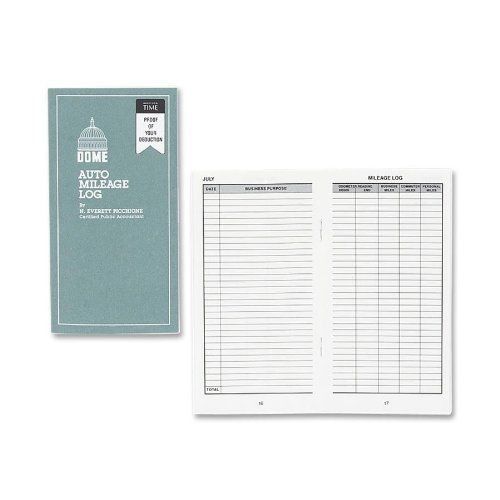 Dome publishing auto mileage log - 32 sheet[s] - 6.25&#034; x 3.25&#034; sheet (dom770) for sale