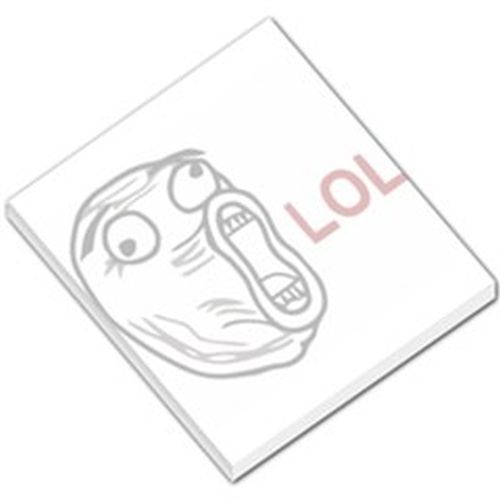 LOL Guy Rage Comic 50 Sheet Mini Paper Memo Pad