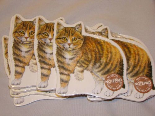 Sale! 11 kitty city classic tabby cat-shaped printed kitty note pads! so cute! for sale