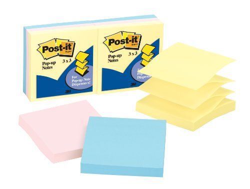 Post-it Pop-up Notes In Pastel Colors - Pop-up, Self-adhesive, (r330ap)