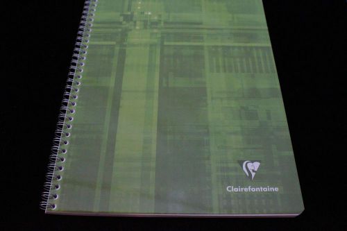 Clairefontaine Wirebound Notebook  8&#034; X 11&#034; Lined Green