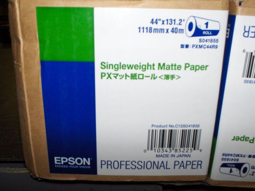 Epson Singleweight Matte 44-Inch x 131-Feet Paper Roll (S041855) NEW OPEN BOX