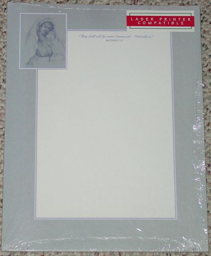 LETTERHEAD WARNER PRESS COMPUTER CHRISTMAS MARY 50 SHEETS S4005 NEW SEALED