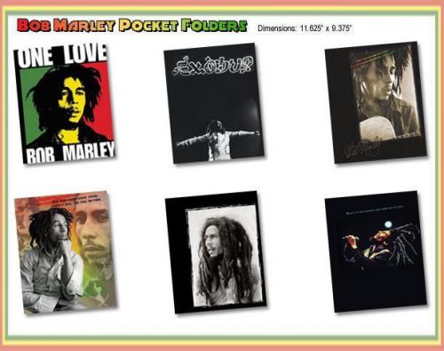 Bob Marley Reggae Pocketfolders Pocket Folders 6-pack