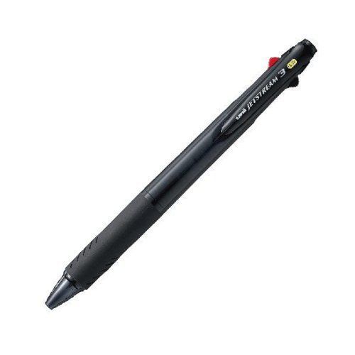 Uni Jetstream 3 Color Ballpoint Multi Pen 0.38 mm Transparent Black Body