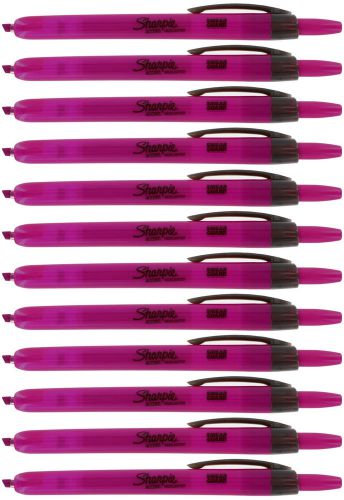 Sharpie Accent Retractable Pocket-Style Highlighters, Berry,12/Pack (1807984)