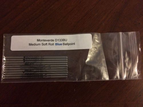 Monteverde D133BU Refill. Medium Soft Roll Blue Ballpoint 10 pack