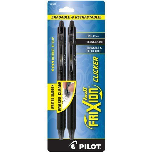 Frixion .7mm Clicker Erasable Gel Pen - 0.7 Mm Pen Point Size - Black (pil31460)