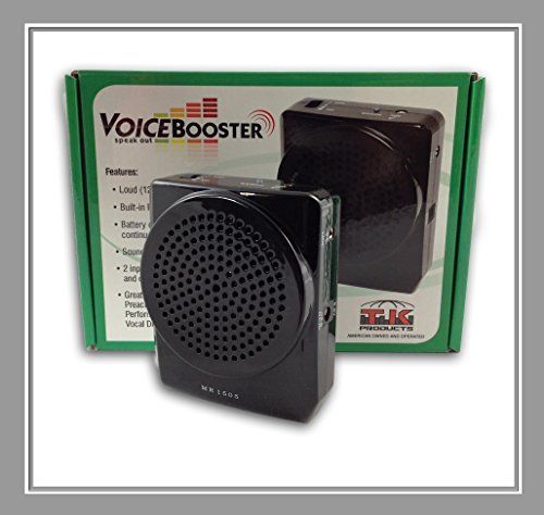 VoiceBooster Voice Amplifier 12watts Black MR1505 (Aker) by TK Products  Portabl
