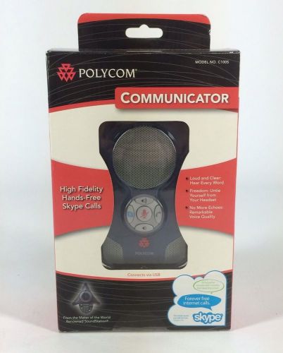 New polycom communicator c100s blue usb speakerphone for skype for sale