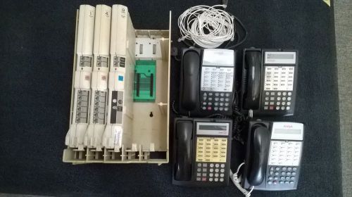 Lucent Avaya Partner Business Phone System With 4 MLS-18D Phones
