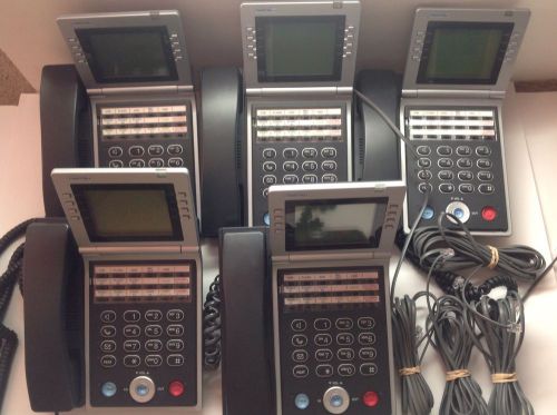 IWATSU OMEGA-PHONE ADIX NR-A-18SKTD Digital Telephone with 6_line LCD Lot of 5